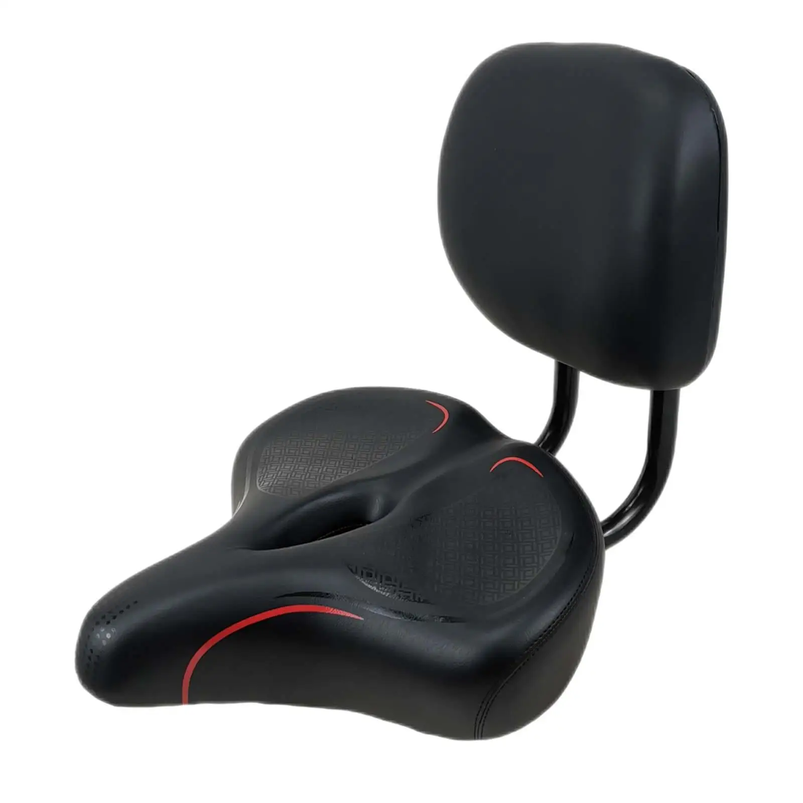 Bike Seat with Backrest Back Support Strong Load Bearing Bicycle Saddle Seat