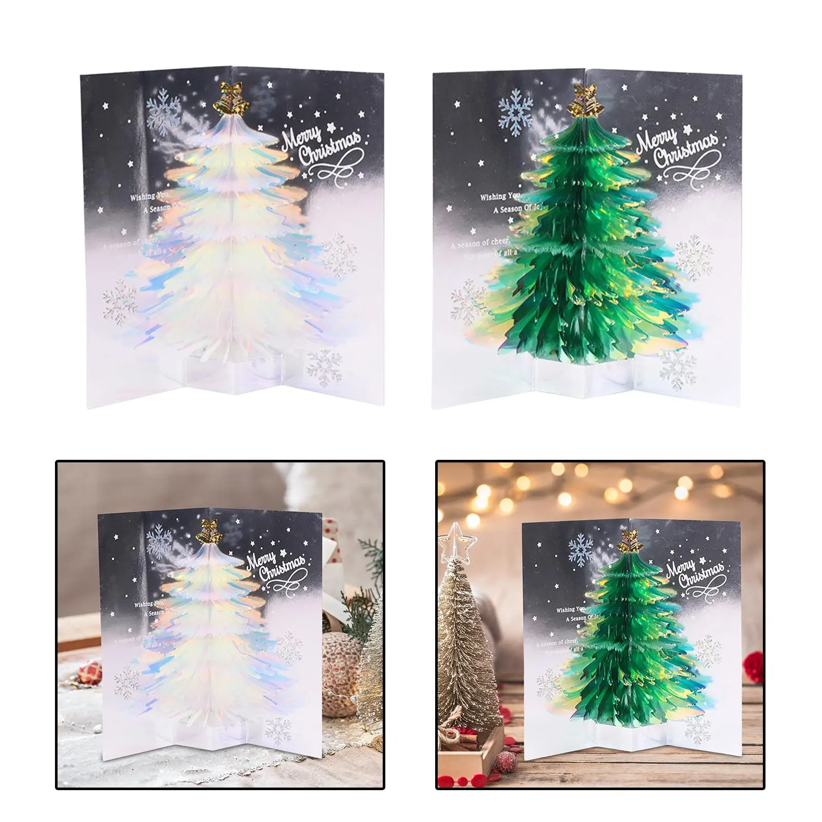 Christmas Greeting Cards Popup Cards for Wedding New Year Celebrations