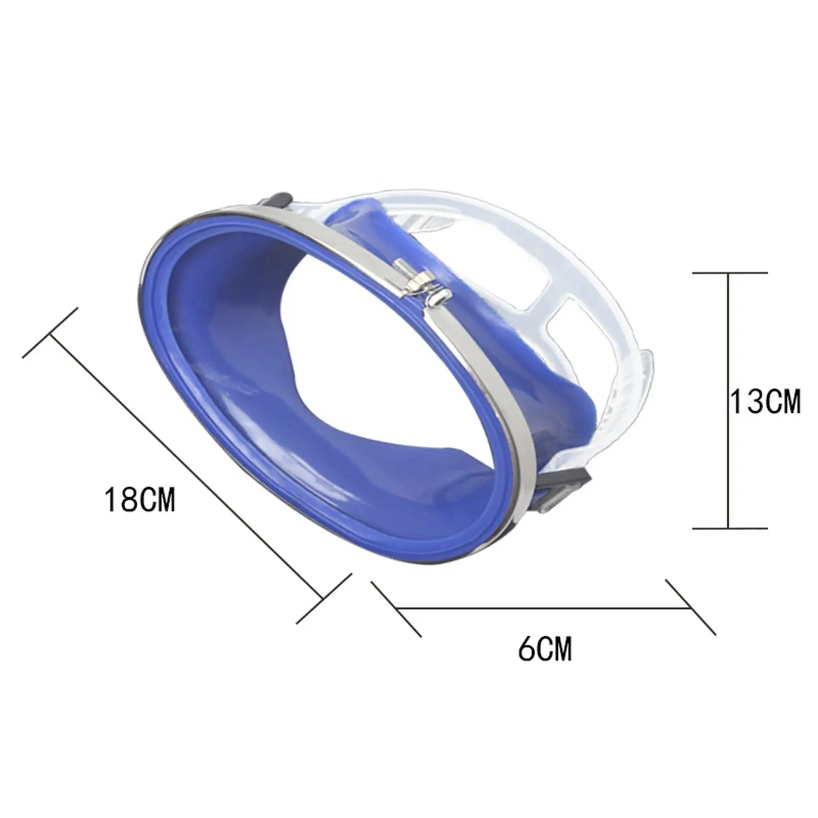 Diving Mask Adults Adjustable Buckle Single Lens Tempered Glass Lens Waterproof Swim Goggles Comfort Snorkel Mask Diving Goggles