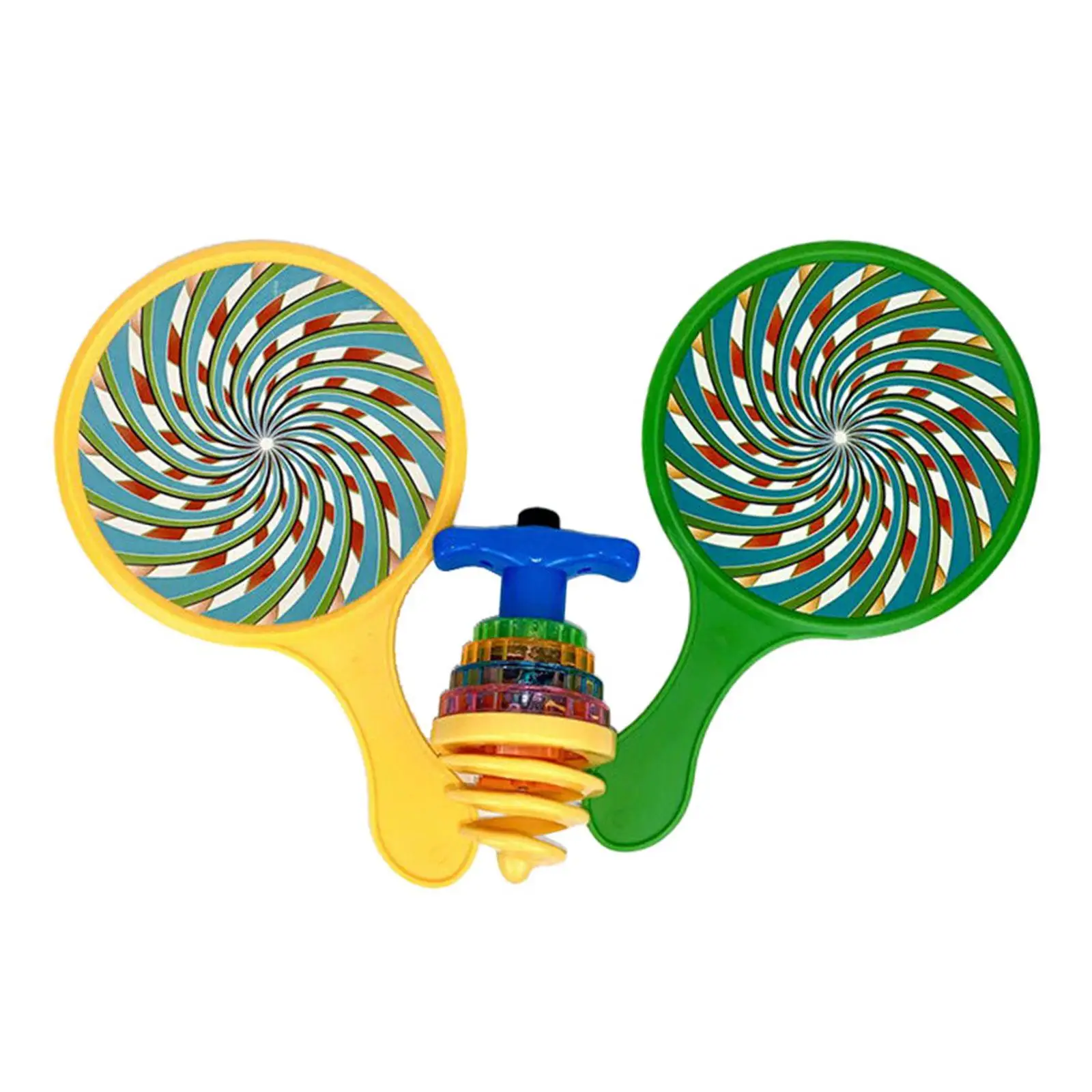 LED Music and Flash Light Glow Spiral Rotating Wheel Gyro Easy to Hold Novelty Gyro Peg Toy for Classic Toy Party Favor