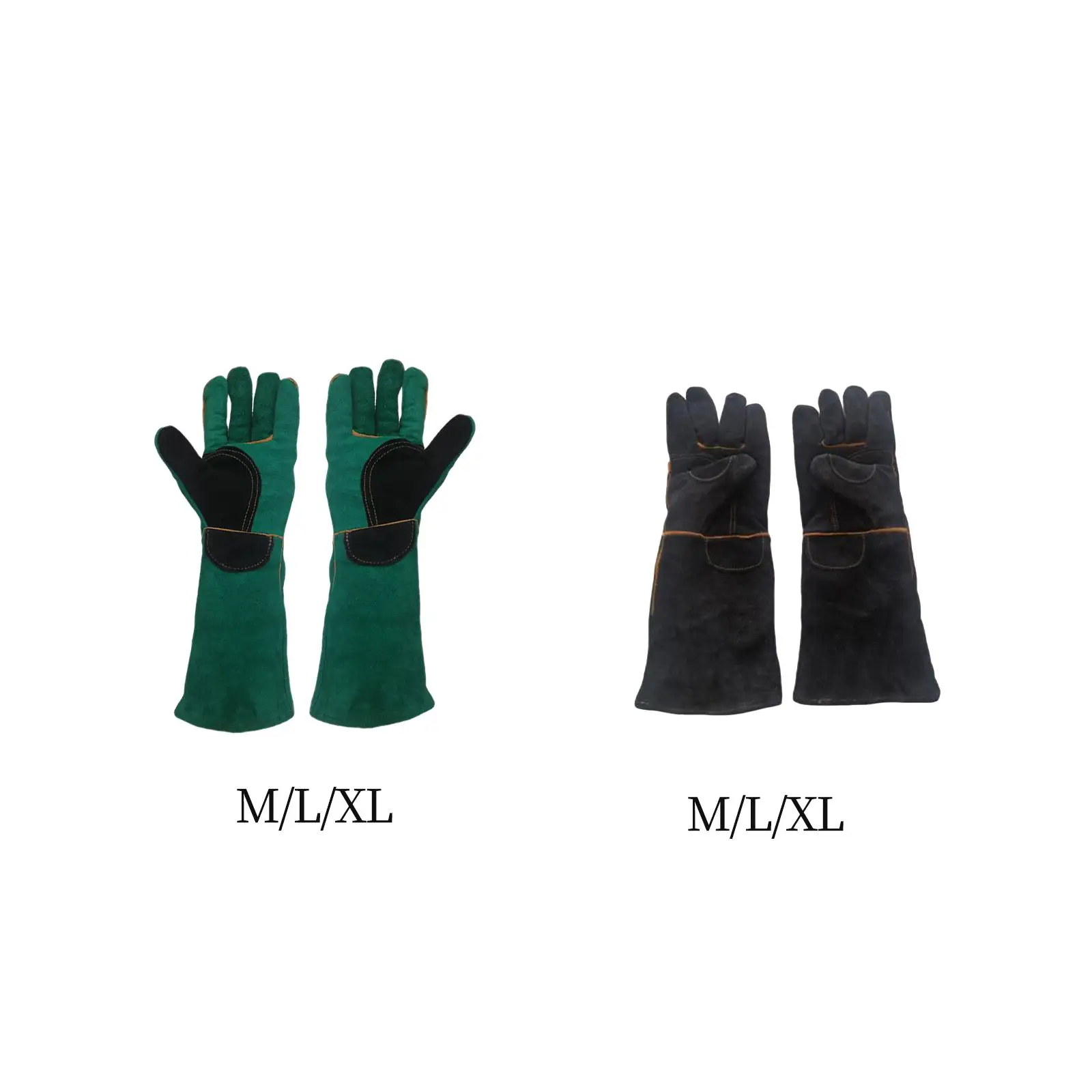 43cm Animal Handling Gloves Pet Reinforced Leather Training Anti Scratch Bite Resistant Protective for Zoo Worker Cat Dogs
