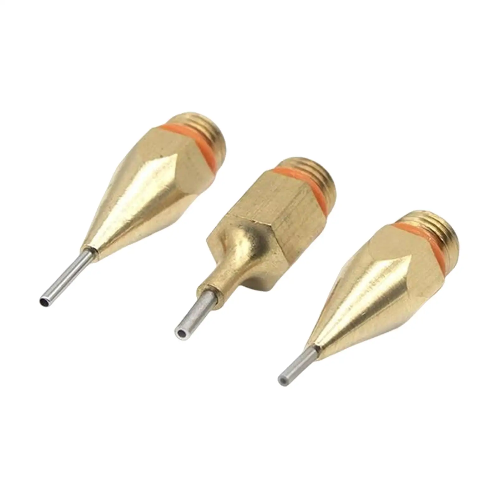 3 Pieces Hot Glue Tool Nozzles Glue Tool Accessories Melting Glue Tool Use Copper Nozzles Craft Repair Tool Stainless Steel
