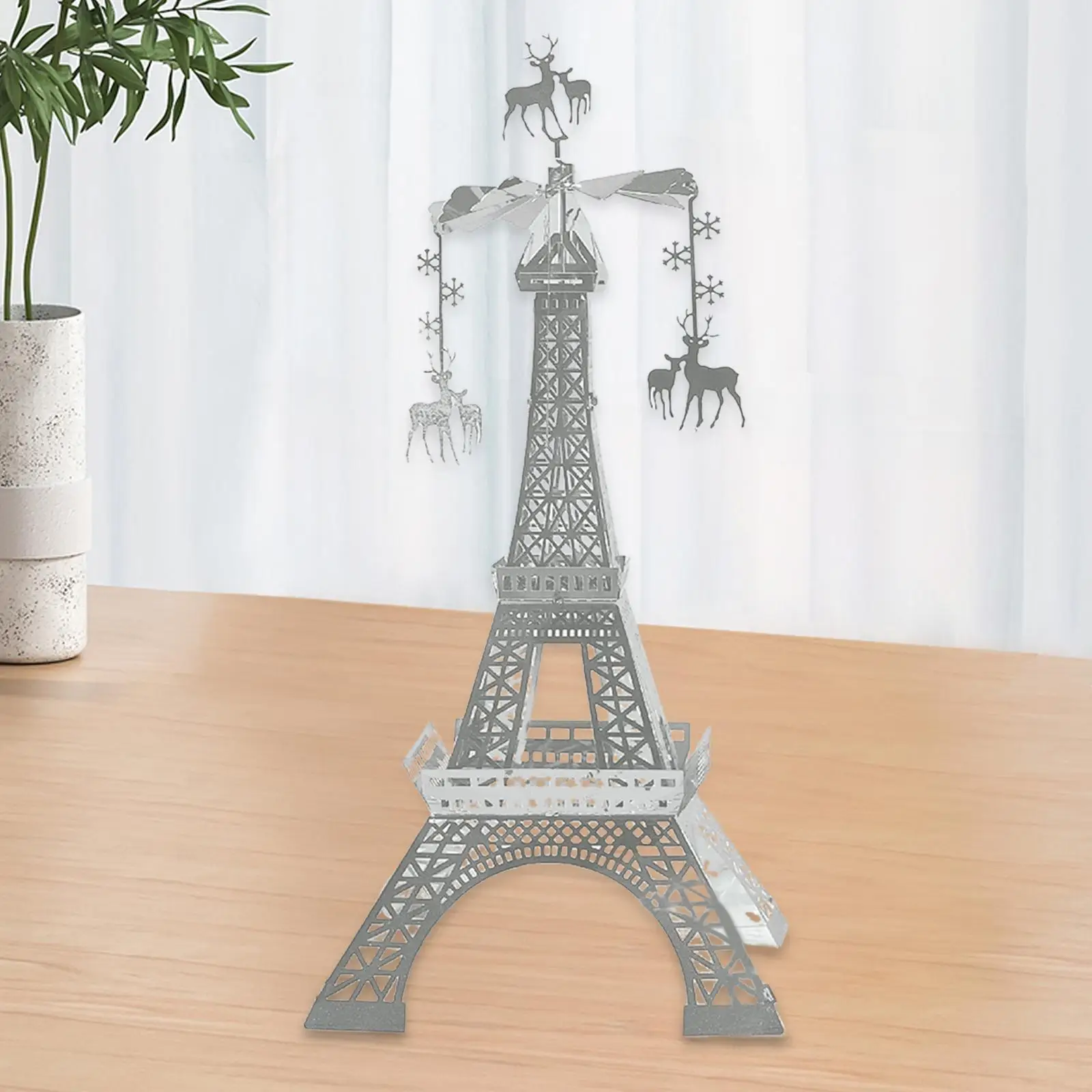 Eiffel Tower Figurine Candle Holder Table Crafts Adornment for Valentine Day Lovely Decor Home Party Supplies