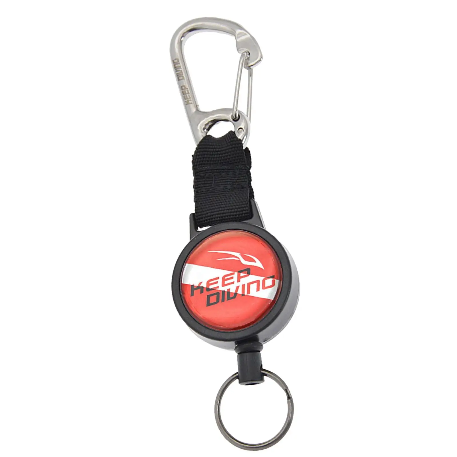 Diving Retractable Lanyard Dive Retractor Diving Gear Hook for BCD/Mask/Light Holder Clip Water Sports