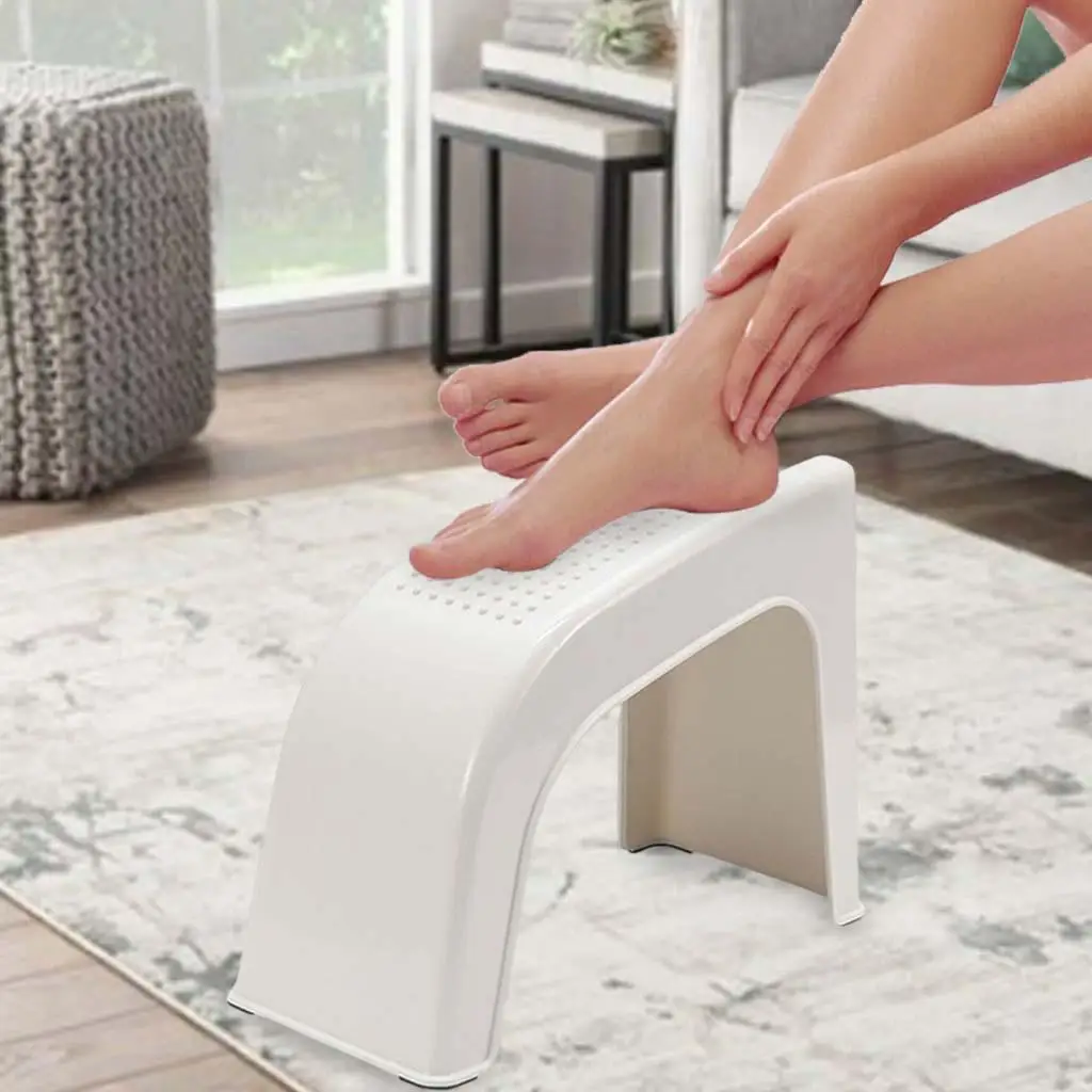 Shower footrest Stand made of shower foot stool for