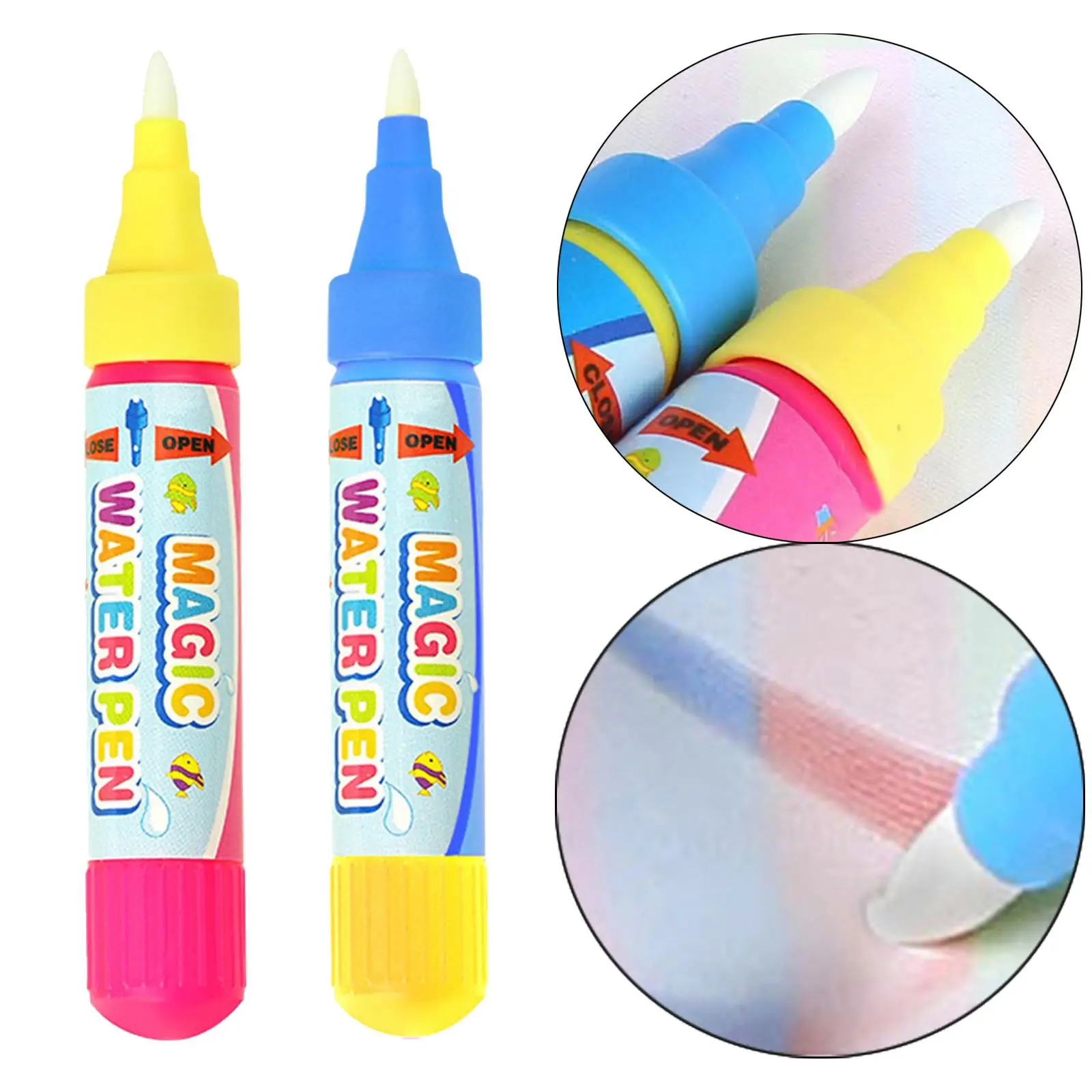 6 Pack Replacement Markers for Early Education Toys for Toddlers, Girls, Boys,