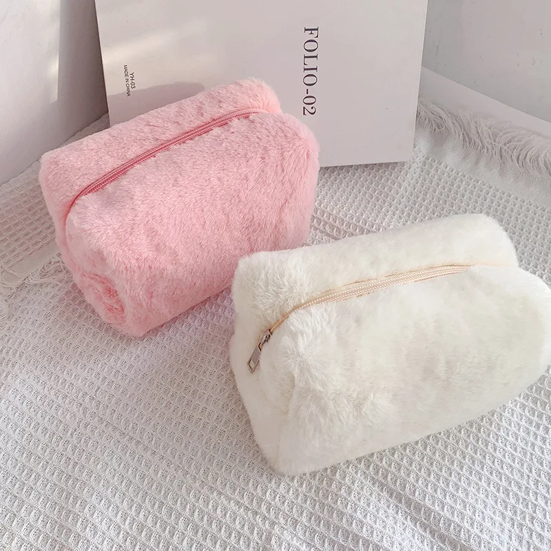 Kawaii Federmäppchen, großes Plüsch-Federmäppchen für die Schule, koreanisches Briefpapier, niedliches Stiftetui für Mädchen, Bleistiftbeutel – Detail 3