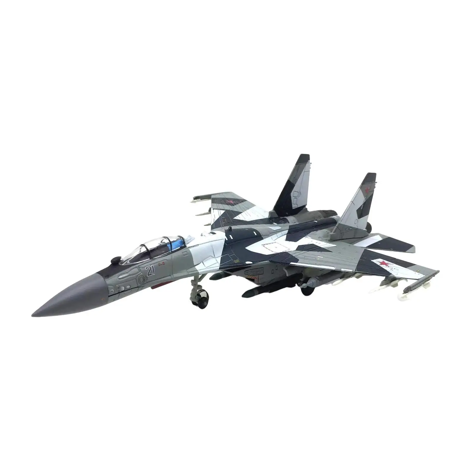 1/100 Russian SU35 Fighter Kids toys Model for Office Collection Gift