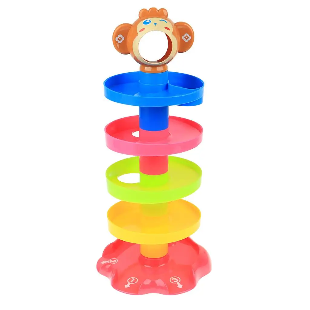 baby Developmental Stack Layers  Ramp Rolling Ball Toy Playset