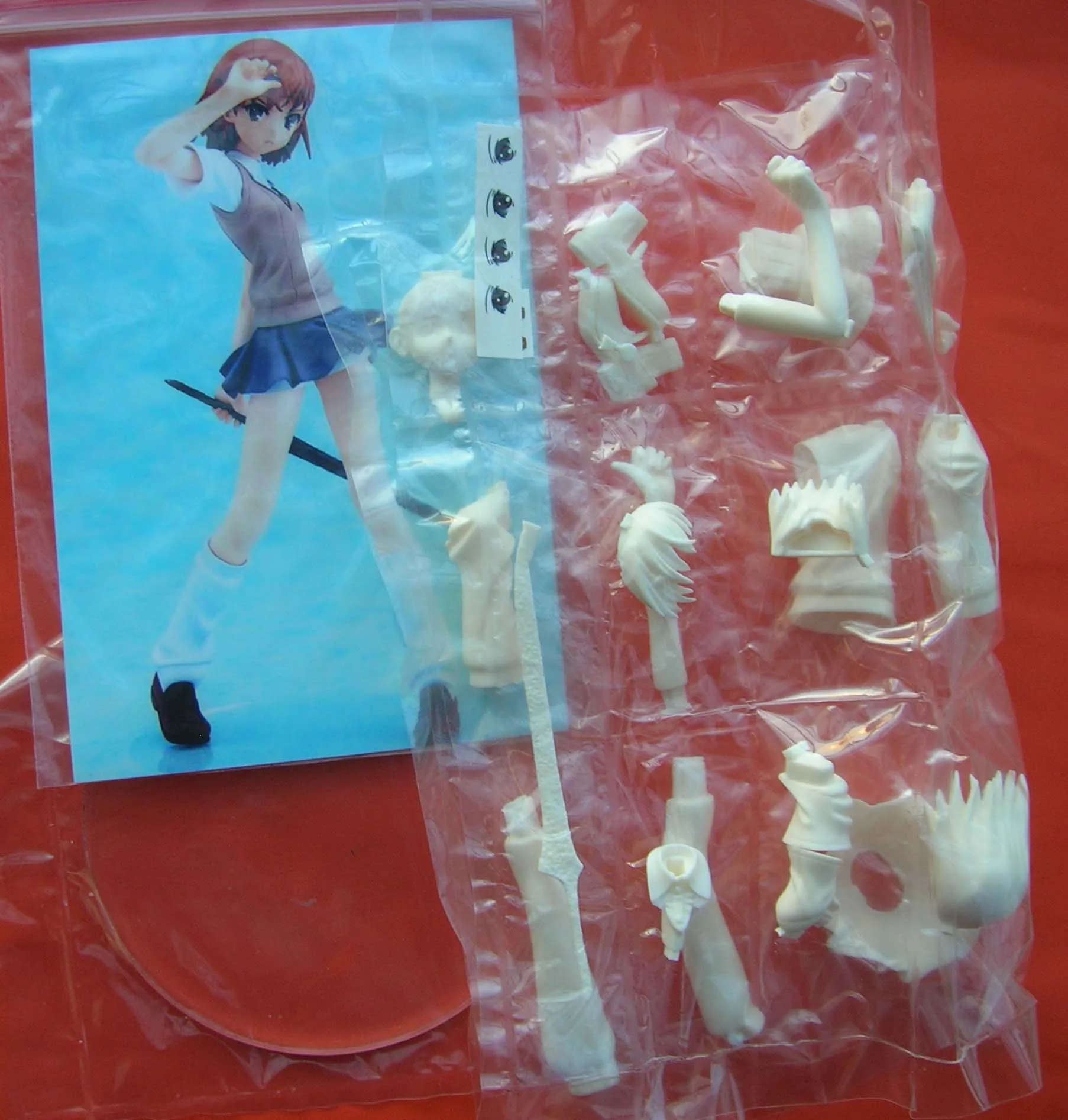 Unpainted 1/8 Resin Anime Figure Model Mikoto Misaka Garage Kit Gun Sister Model 
