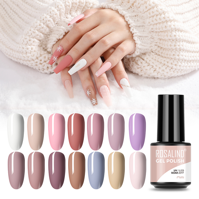 Best of ROSALIND Macaron Color Nail Gel Polish Hybrid Varnish Semi Permanent Winter Nail Art Gel Varnish Soak Off UV Lamp Top Base Coat Reviews & Tips