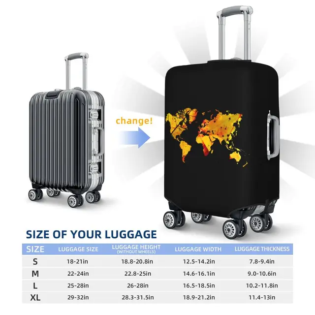 Funda de equipaje personalizada personalizada para maletas de viaje con  texto fotográfico, fundas elásticas lavables, Equipaje