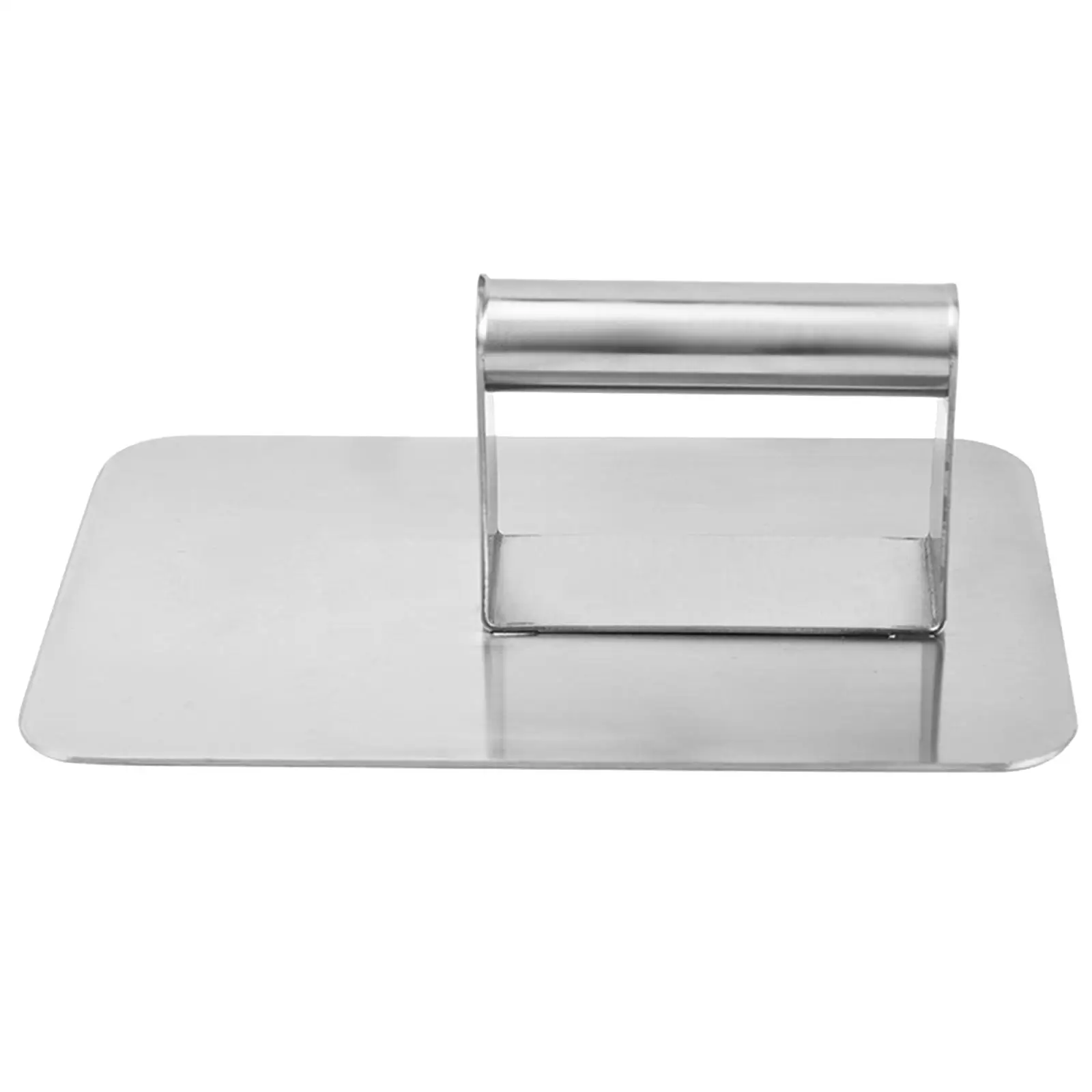 Stainless Steel Burger Press Rectangle Nonstick Flat Bottom Steak Press Grill Press for Steak Making Cooking Grilling Tool Grill