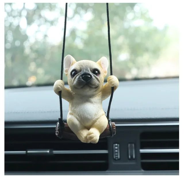 Nette Hund Liebhaber Erhalten in Sitzen Unten Shut Up auf Auto Hängen  Ornament Cartoon Anhänger Tasche Keychain für Rückansicht spiegel Dekoration  - AliExpress
