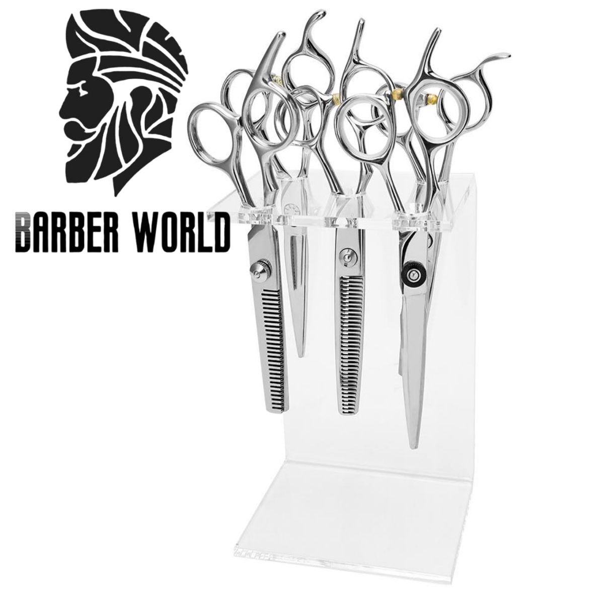 Best of Barber Scissors Holder Professional Salon Shears Display Stand Racks Acrylic Makeup Brush Organizer Hairdressing Supplies Reviews & Tips