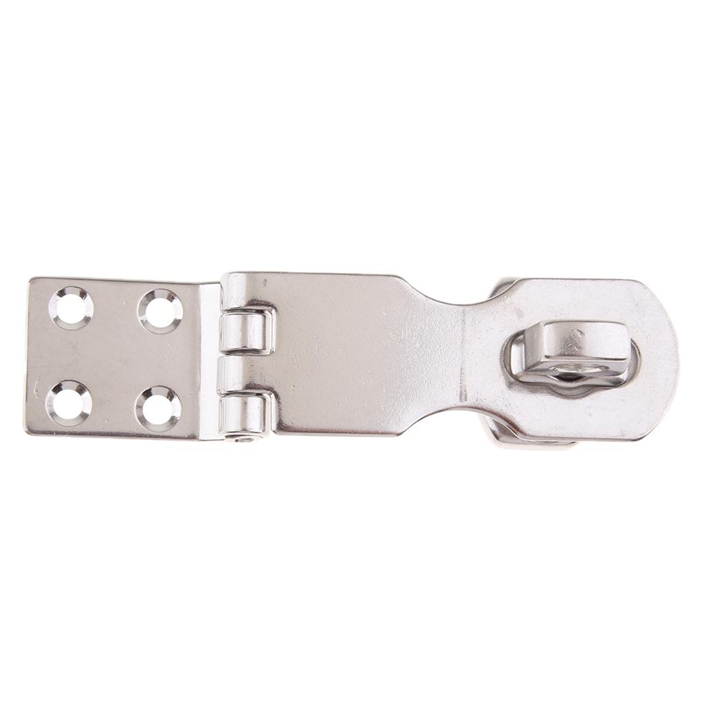 316 Stainless Steel Anti-Lock Door Hasp Latch Safety Padlock Slip 97mm