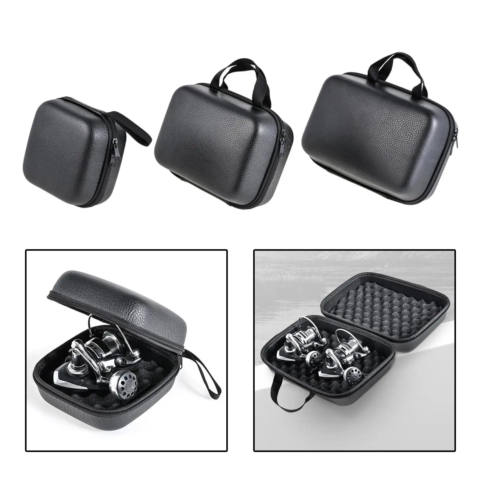 Fishing Reel Protective Case,Fishing Reel Cases Cover Hard Fishing Reel Protective Case Pouch Storage Box 