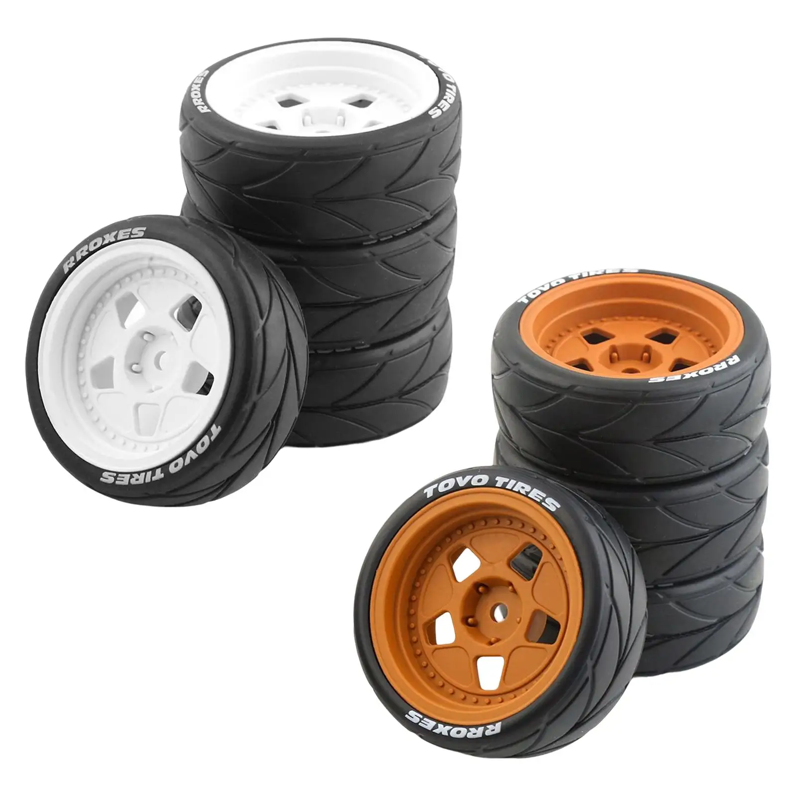 1:10 RC Wheels Tires 12mm Wheel Hubs for Modified Car Crawler Buggy Accessories Parts
