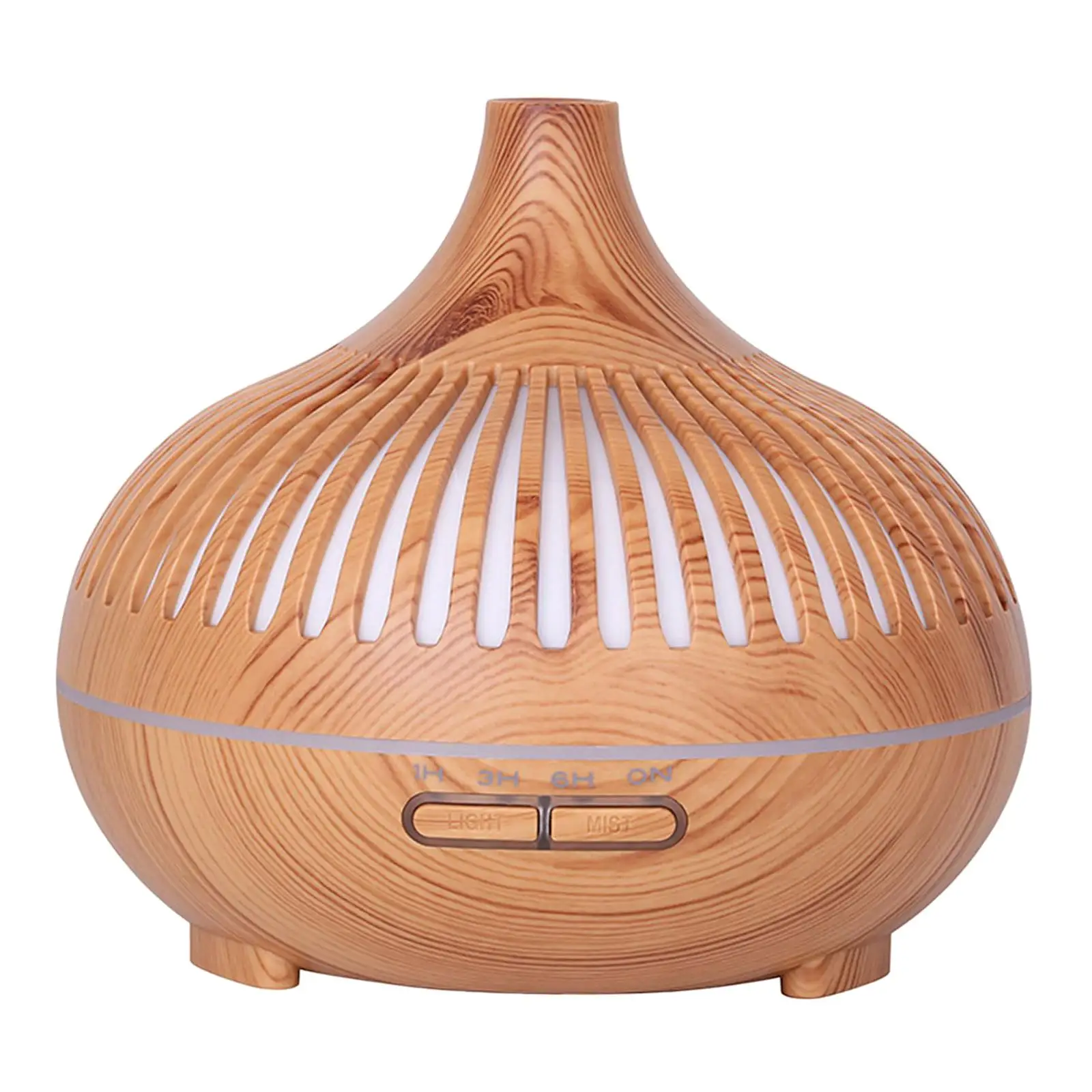 Portable Wood Grain Diffuser 500ml Whisperaroma Diffsuer Noiseless Multifunction Mini Air Humidifier Wood Grain Humidifier