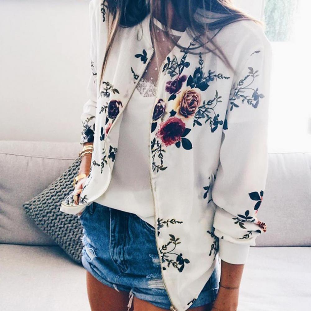 Title 6, Women Floral Printed Jackets Spring Autumn Long...