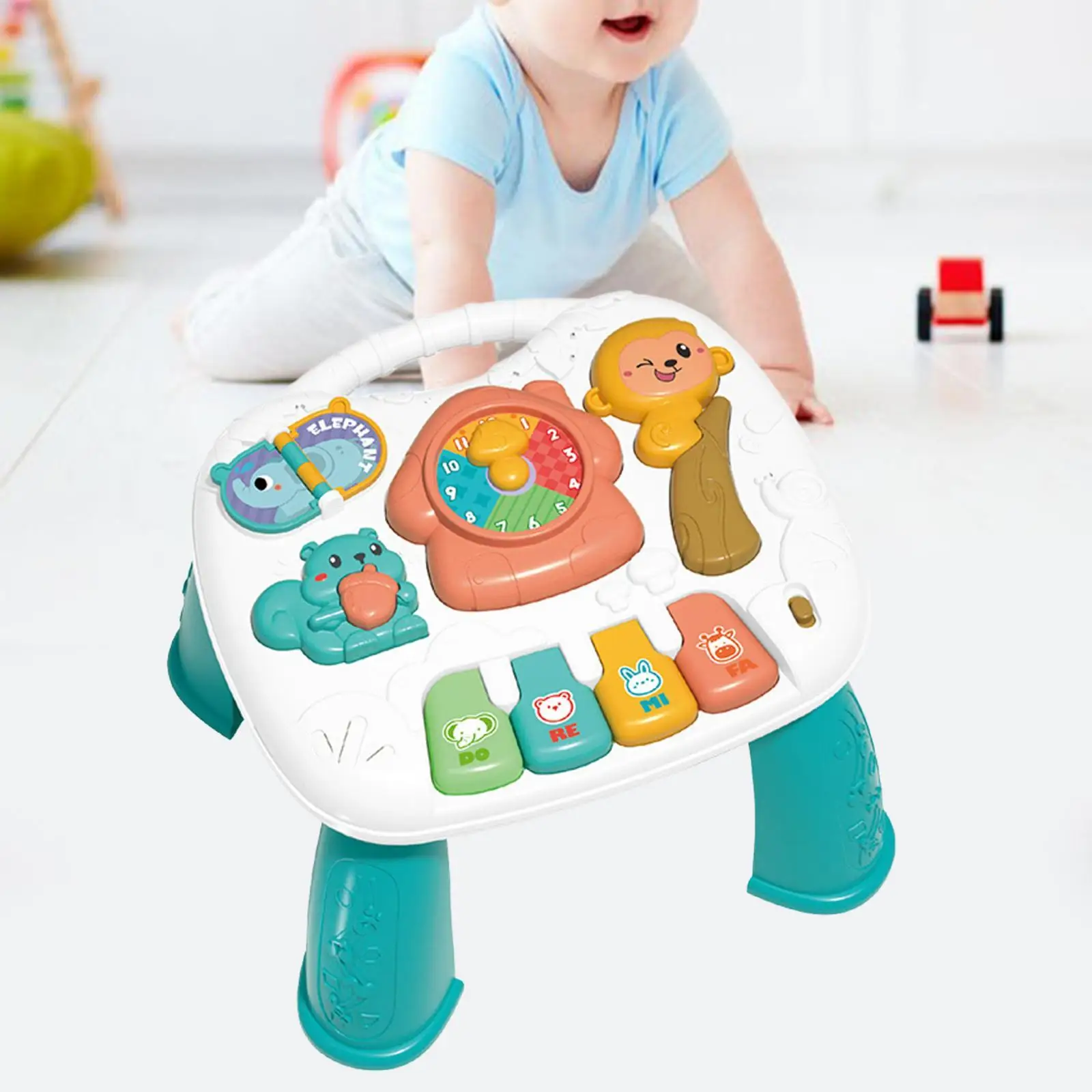 Musical Learning Table Discovering Early Development Activity Toy Sensory Sound Toy Christmas Present Portable Learn and Groove