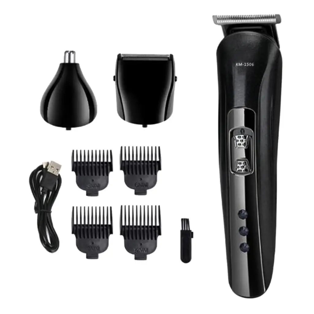 3 in 1   USB Hair Cutter Fast Charging Hair Men  Barbershop Home Use