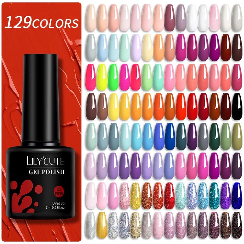 Best of LILYCUTE 129 Colors 7ML Nail Gel Polish Nail Supplies Vernis Semi Permanent Nail Art Manicure Soak Off LED UV Gel Nail Varnishes Reviews & Tips