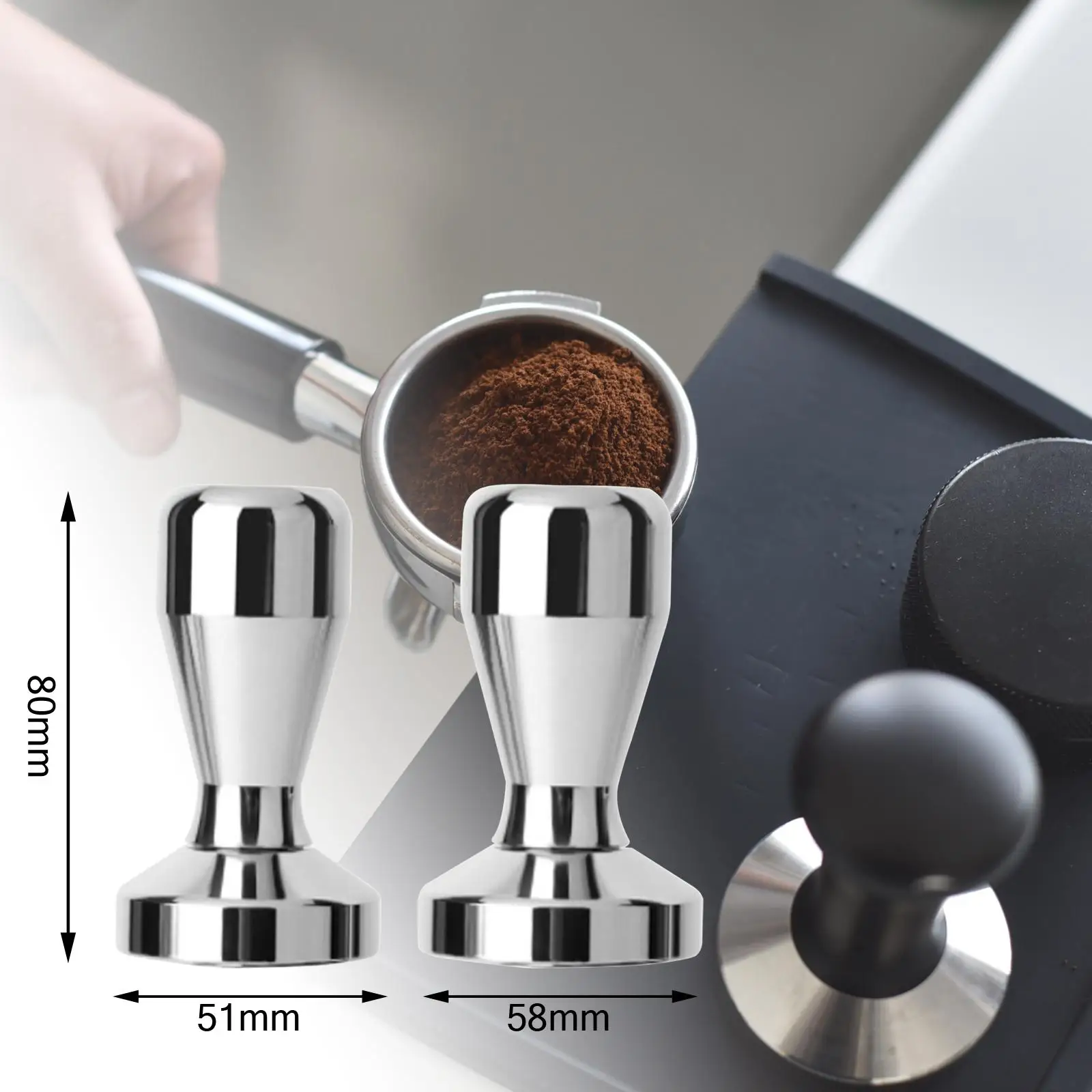 Professional Coffee Distributor Tamper Coffee Machine Parts Espresso Tamper Coffee Leveler Tool for