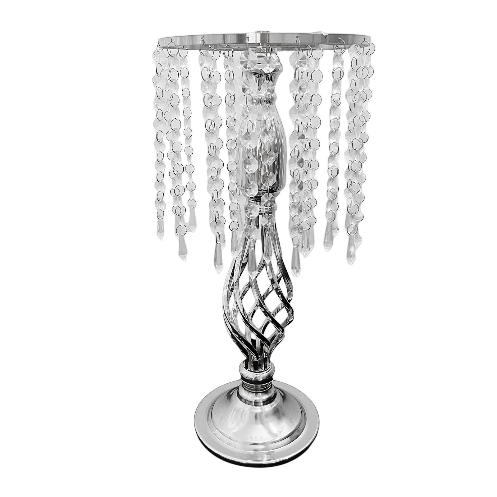 Crystal Tassel Candle Holder Centerpiece for Wedding Restaurant