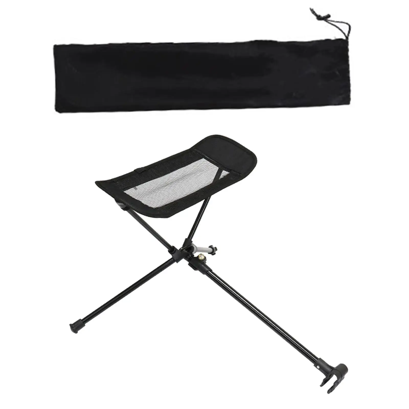 Ultralight Folding Chair Footrest, Foldable Feet Legs Rest, Non Slip Adjustable