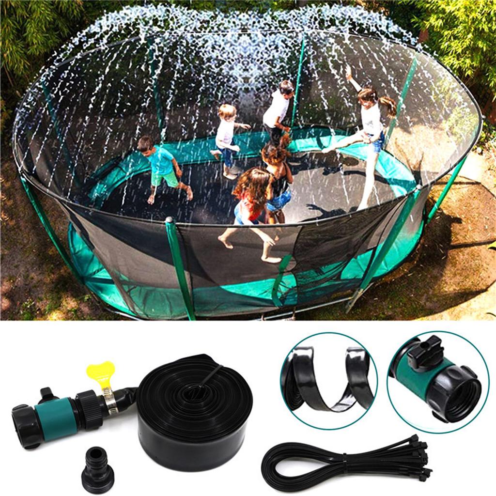 Trampoline Sprinklers Sprayer with Instruction Fun for Backyard Children's Water Entertainment 8-12 Years Boys Girls Kids