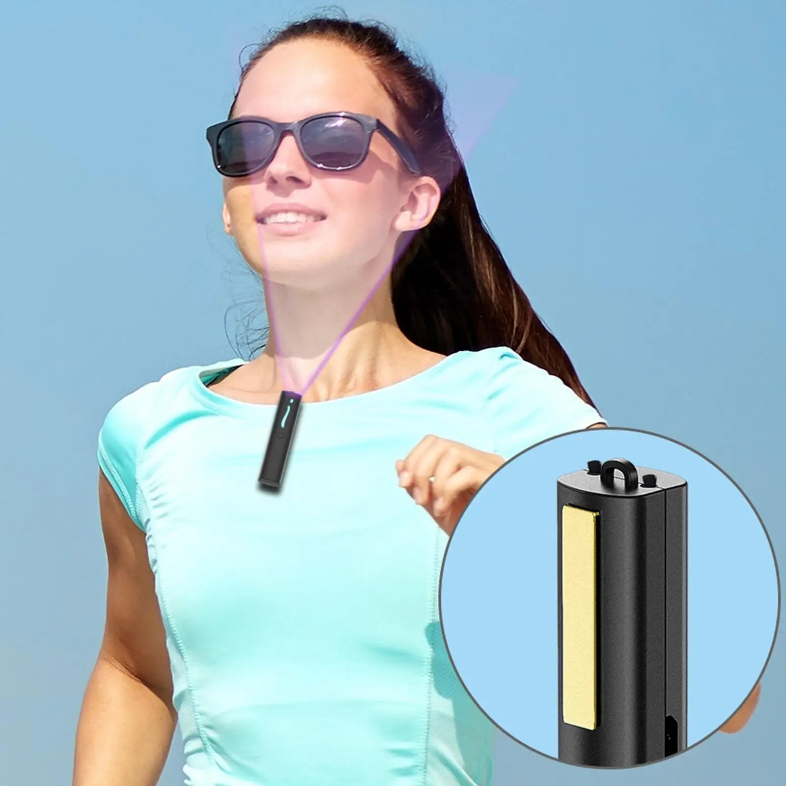Wearable Air Purifier Car Around Neck Air Cleaner Necklace for Travel Car
