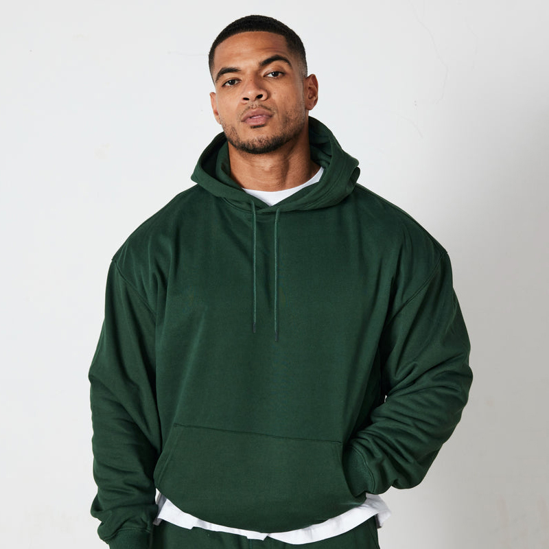 Title 3, Outono inverno cor verde masculino hoodies velo...