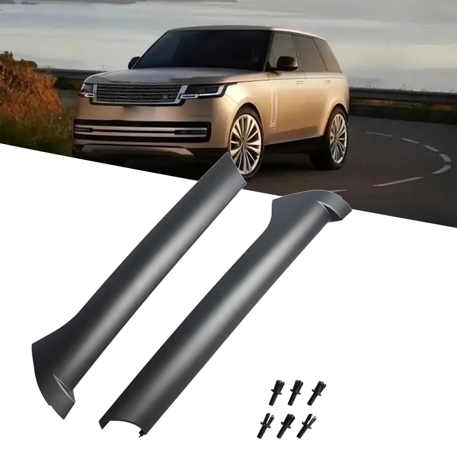 Windscreen Pillar Moldings and Rivets Dcb500070pma Dcb500060pma Left Right Easily Install Vehicle for Land Rover 1999-2004