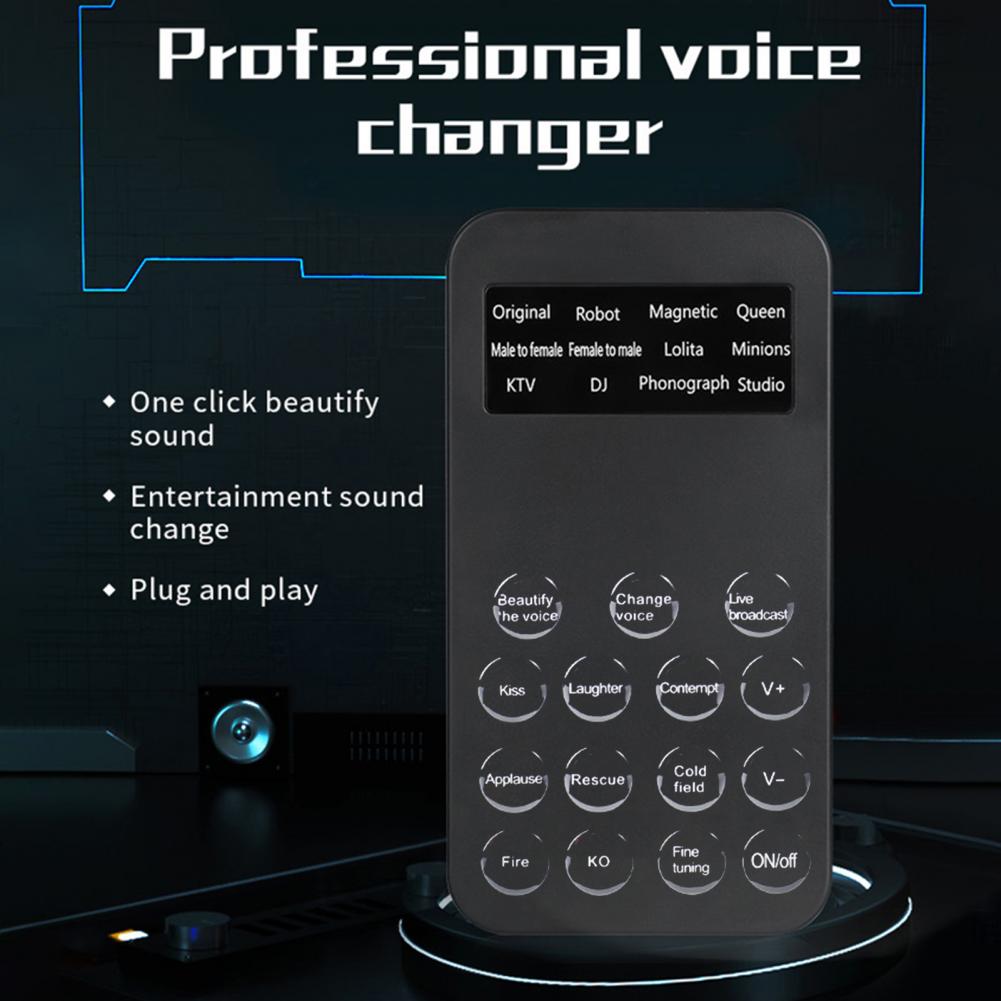 Game Voice Changer Easy to Use Voice Modulator Device Portable Funny  Practical Universal Sound Changer Device Adapter | AliExpress