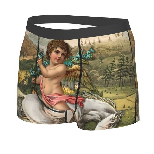 Male Sexy Victorian Era Underwear Boxer Briefs Men Soft Shorts