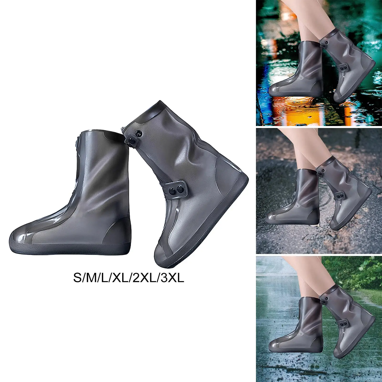 Silicone Shoe Covers Anti Slip Rain Shoe Covers for Outside Fishing Hiking