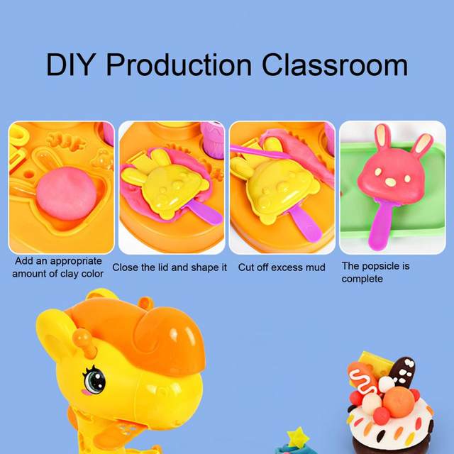 DIY Ice Cream Machine Color Mud Set Creative Kids Air Dry Clay Toys Rich  Tool Accessories Educational Play Dough Toy Color Clay - China Color Clay  and Playdough Tools price