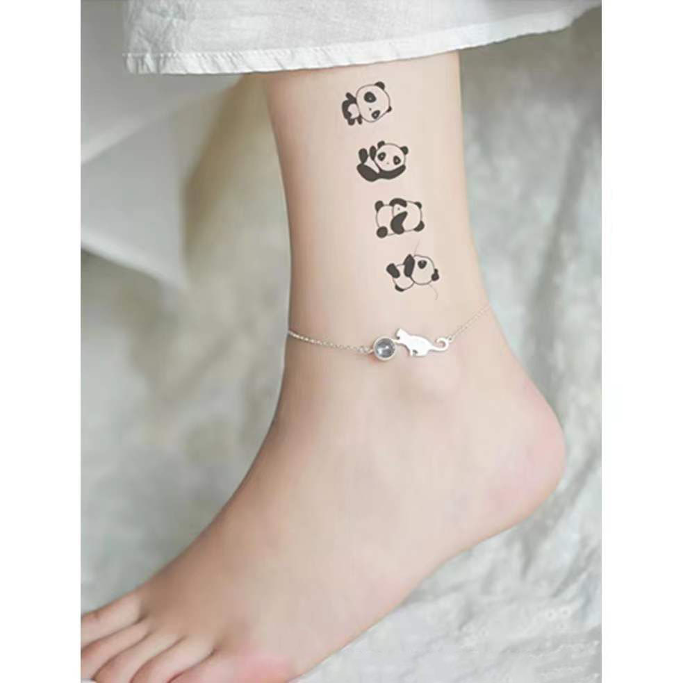 Best of Cute Panda Temporary Tattoo Stickers Arm Wrist Body Art Waterproof Fake Tattos New Design Animal Tatoos Flash Decals Reviews & Tips - Image 2