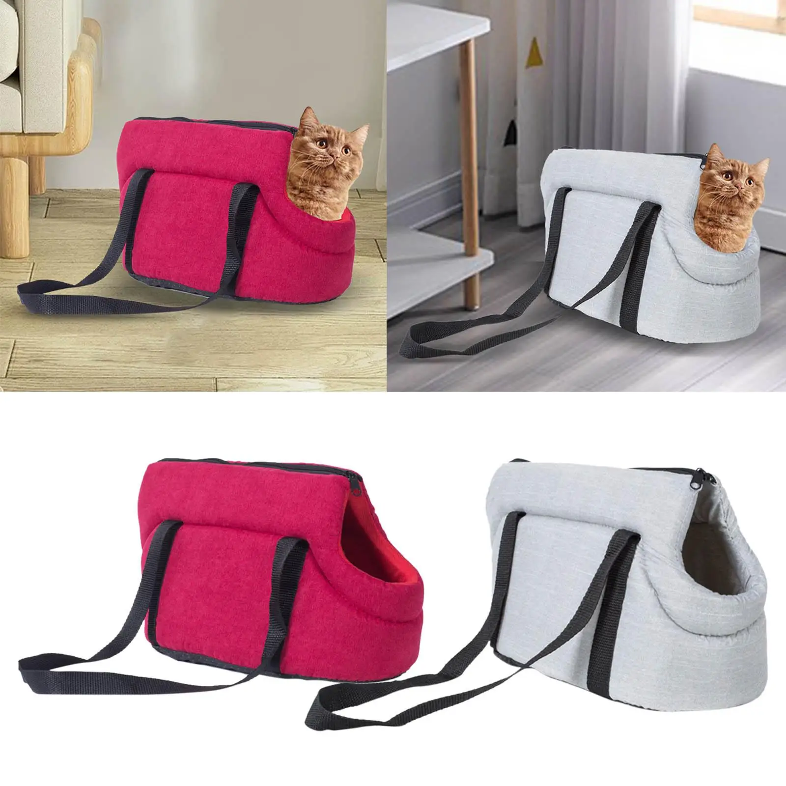 Portable Dog Car Seat Travel Transport Bag Shoulder Bag Handbag with Handle Tote Pet Carrier for Traveling Walking Small Animals