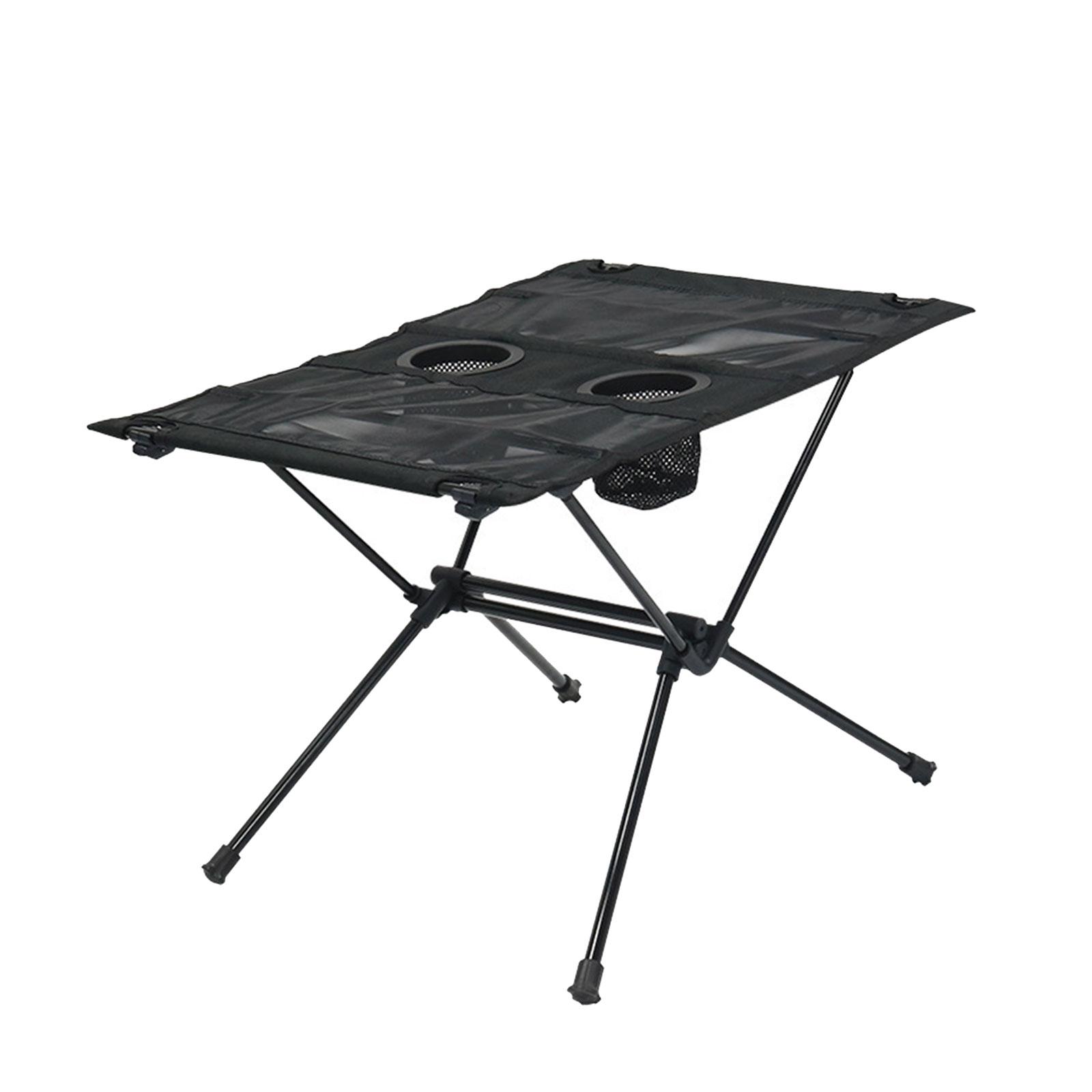 Folding Camping Table Portable Desk with Storage Bag Desk Rack Furniture Retractable for Backyard Outdoor BBQ Picnic Garden