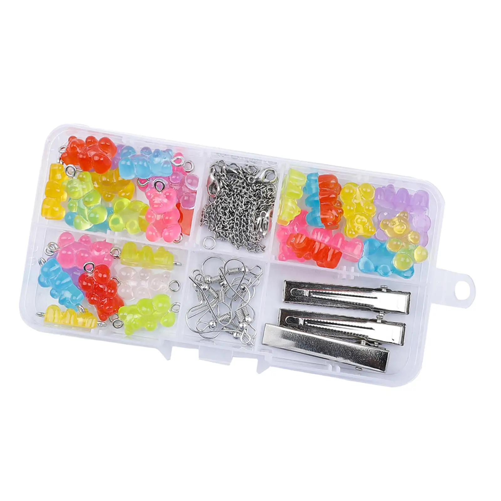 Colorful Gummy Bear Charms Hairpin Ear Hook for DIY Pendant Jewelry Making