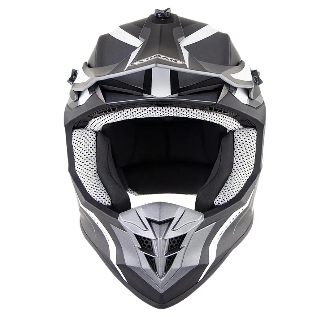 1 Piece ABS  Motorcycle Full Face Helmet Crash Motorbike Crash Modular Helmet