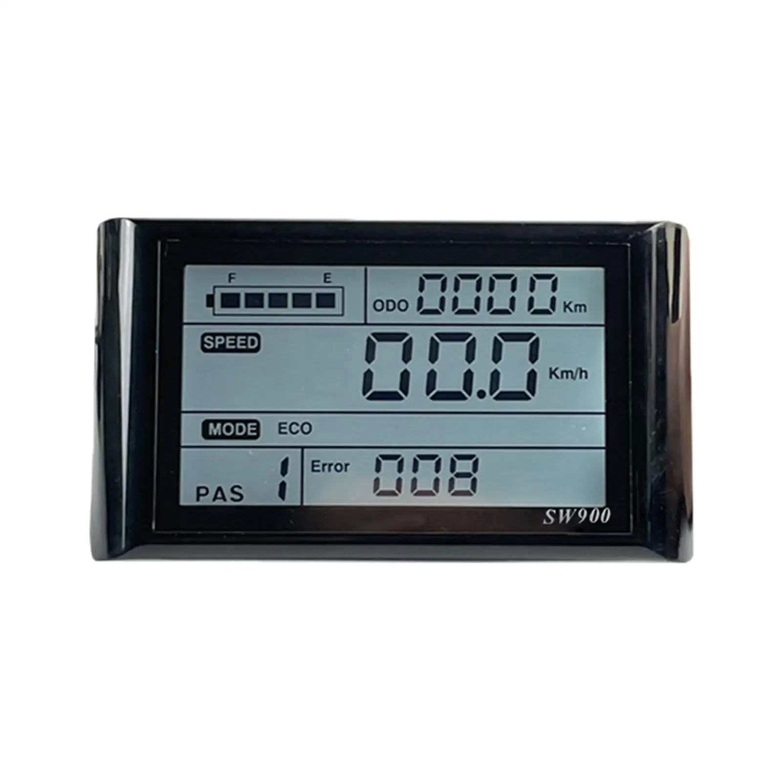 Electric Bike LCD Display Meter 5 Pin with Waterproof Plug Accessories Modification Speedometer Easy to Install for Camping