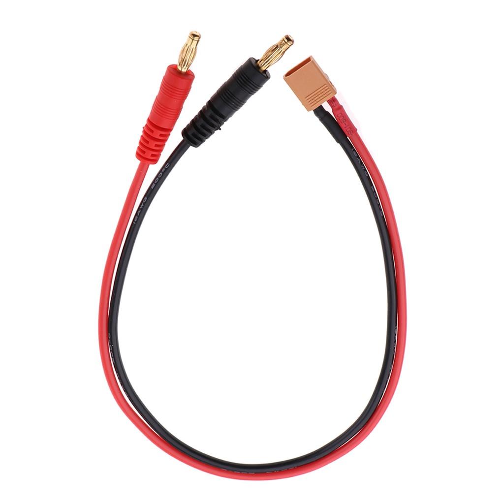 RC Battery Charge XT30 To 4.0mm Banana Plug 16AWG 35.5cm Cable Connector