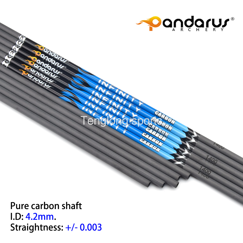 12 Stück ID 4,2 mm Bogenschießen-Carbonwelle 30 Zoll Geradheit 0,003 Wirbelsäule 300/350/400/500/600/700/800/900/1000/1100 – Detail 1