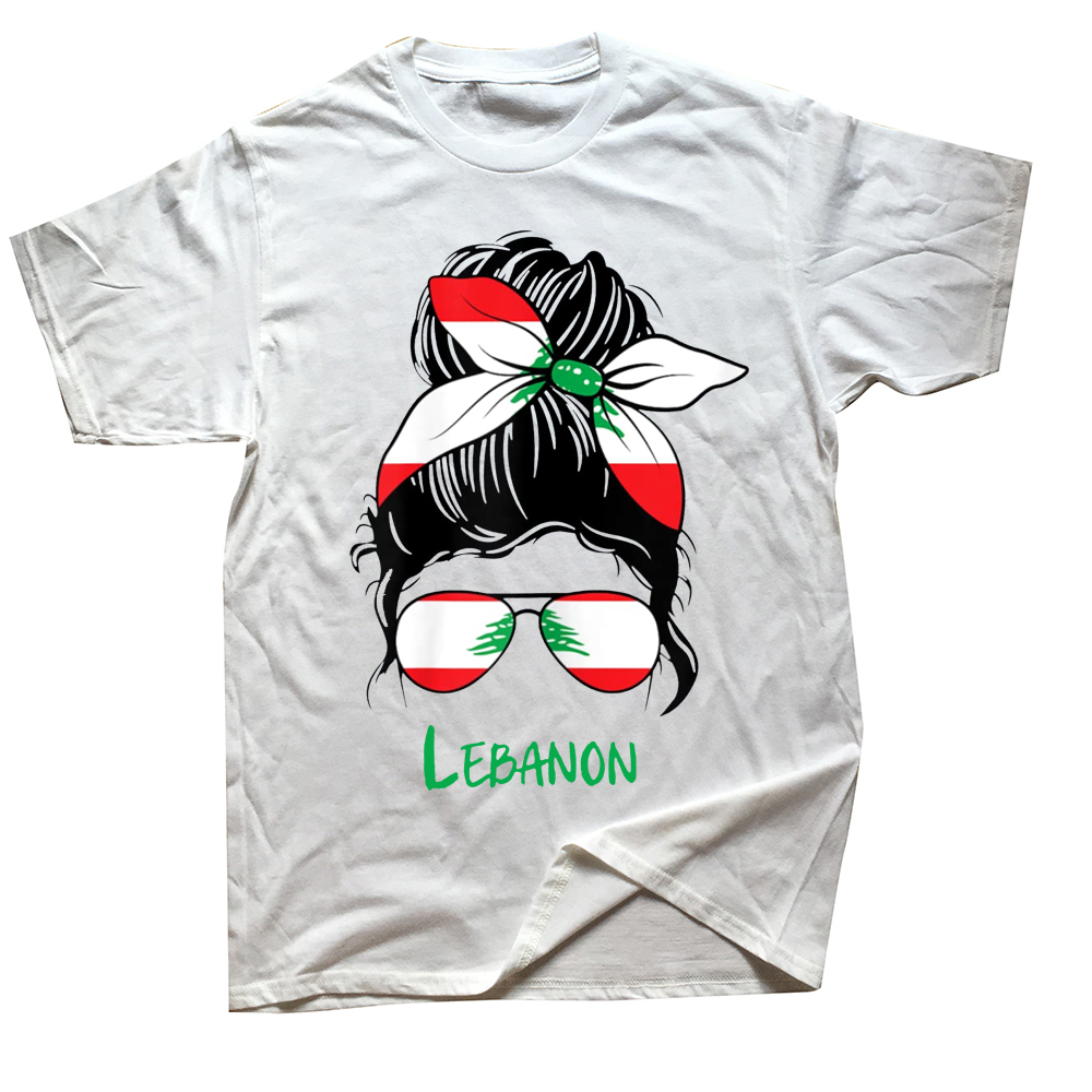 Lustige Libanesische Libanon Mädchen Frau Flagge T Shirts Grafik Baumwolle Streetwear Kurzarm Geburtstag Geschenke Sommer Stil T-shirt Männer – Detail 3