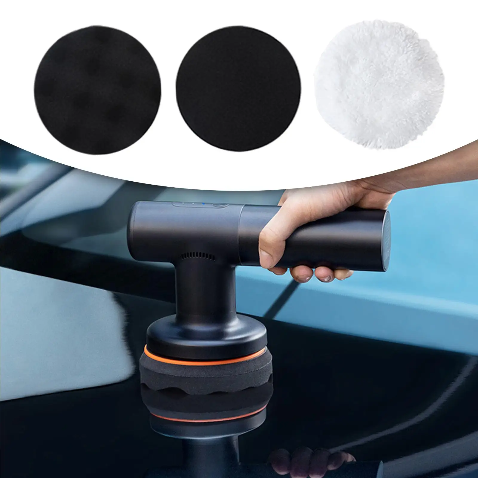 Polishing Pads Kit/Lot Attachment for Drill Electric Paint Flat Foam  Buffer Polisher Fits for Car Household Furniture