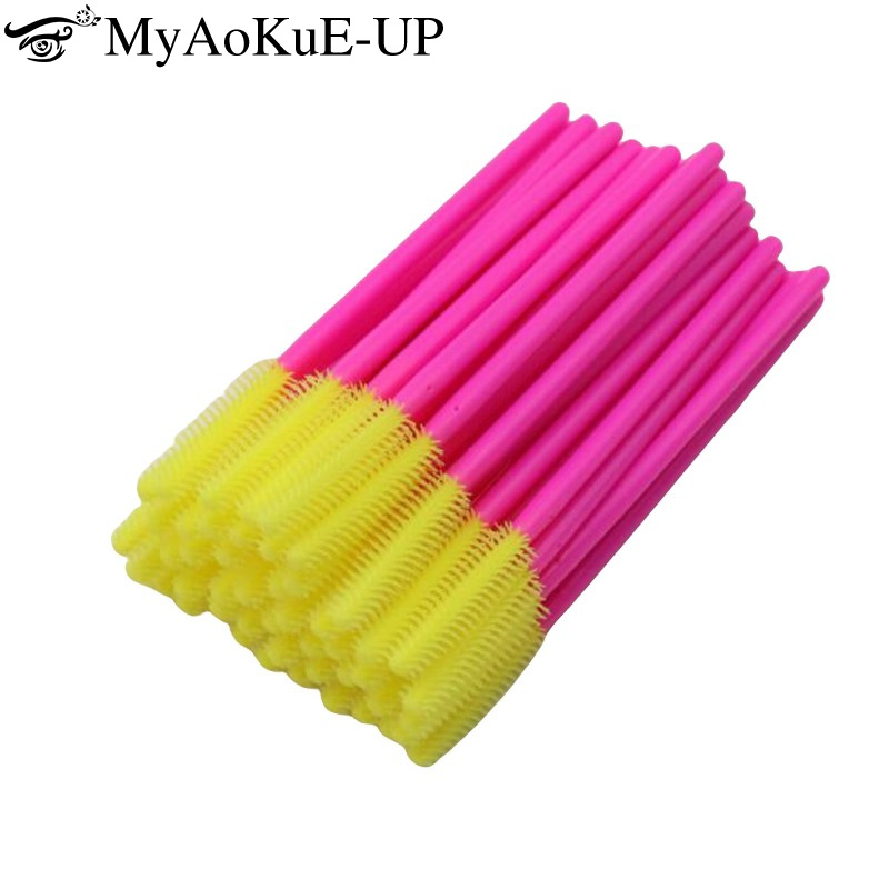 Best of 50pcs Disposable Silicone Eyelash Brushes Mascara Wands Applicator Eyebrow Comb Microbrush Lash Extension Supplies Makeup Tools Reviews & Tips