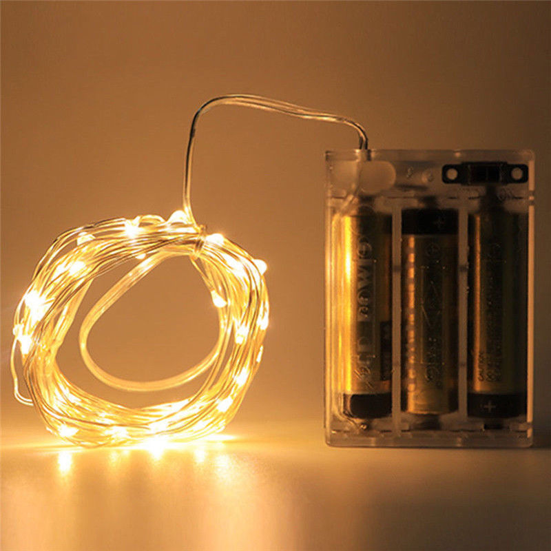 String Lights 1-20M Waterproof Wire Garland Fairy Lights Birthday Wedding Valentine Christmas Decor Holiday Outdoor Garden Party